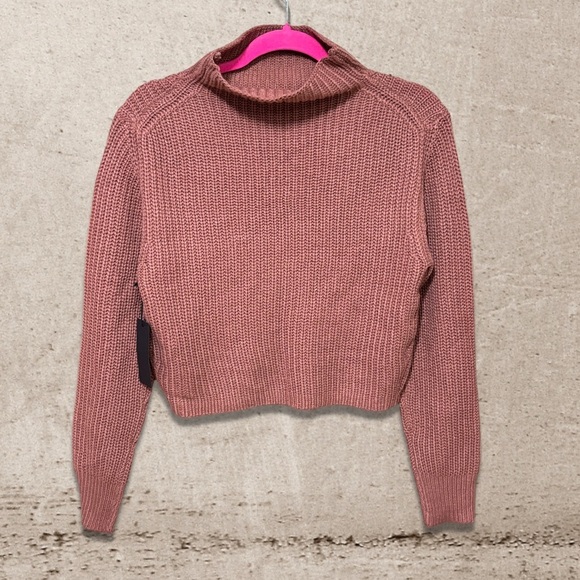 Black Tape Mock Neck Sweater NWT - Picture 2 of 3